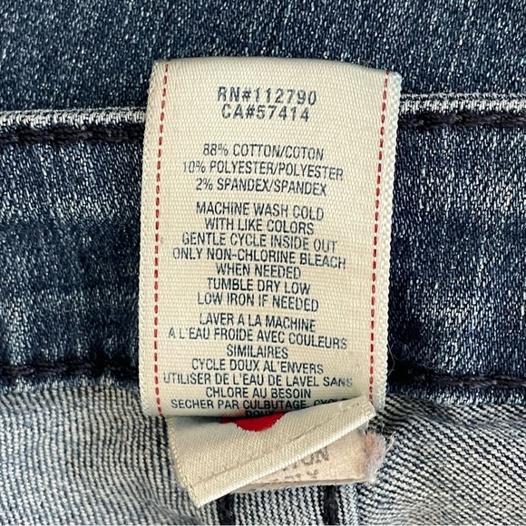 True Religion Billy Straight Leg Low Rise Y2K World Tour Denim Jeans Women Sz 29 - Picture 11 of 11
